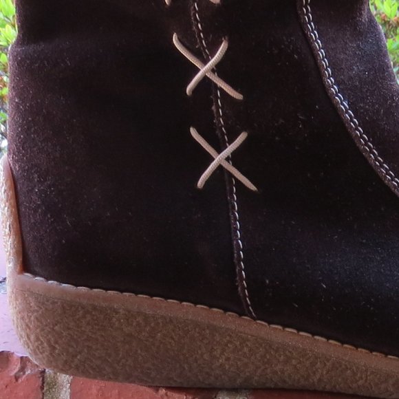 Vintage Gattino Leather Boots - Size 39 - Brown - Contrast Stitching - Suede - Picture 6 of 16